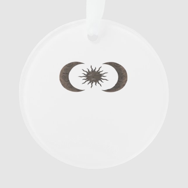 Whimsigoth Sun And Moons Ornament (Front)