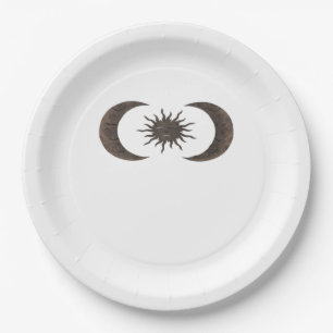 Whimsigoth Sun And Moons Paper Plate
