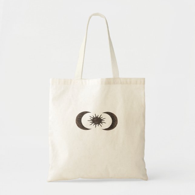 Whimsigoth Sun And Moons Tote Bag (Front)