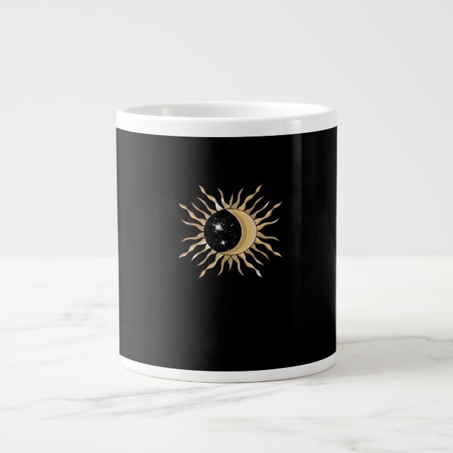Whimsigoth Sun Moon Space Classic Large Coffee Mug (Front)