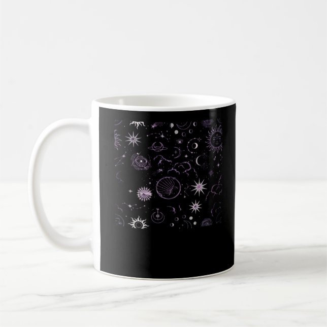 Whimsigoth Sun Moon Witchy Classic Coffee Mug (Left)