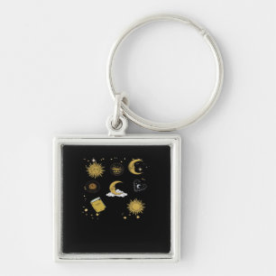 Whimsigoth Sun Moon Witchy Classic Key Ring