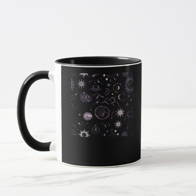 Whimsigoth Sun Moon Witchy Classic Mug (Left)