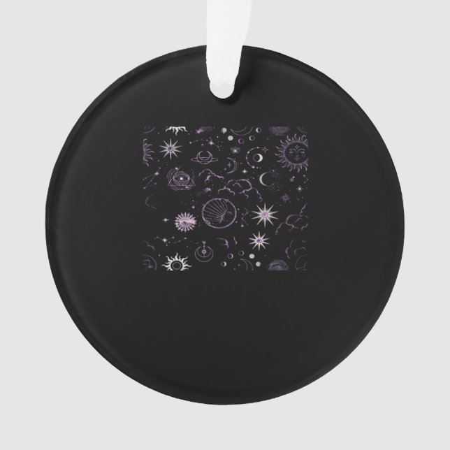 Whimsigoth Sun Moon Witchy Classic Ornament (Front)