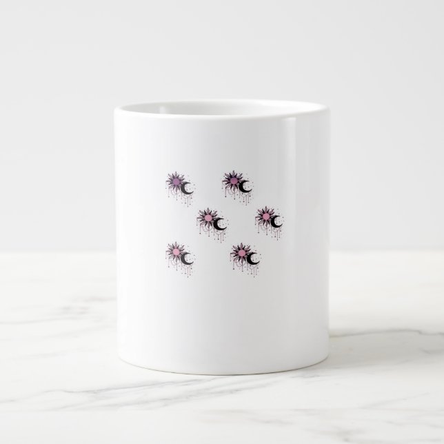 Whimsigoth Sun Moon Witchy Large Coffee Mug (Front)