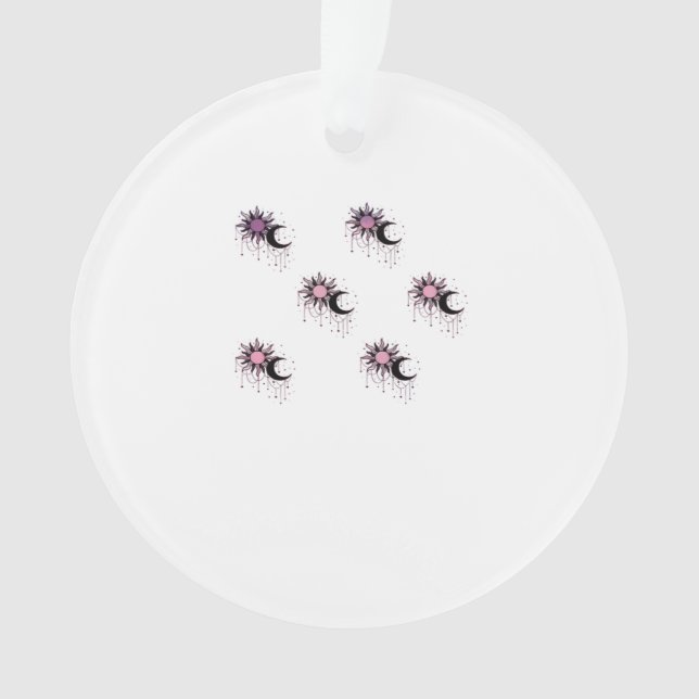 Whimsigoth Sun Moon Witchy Ornament (Front)