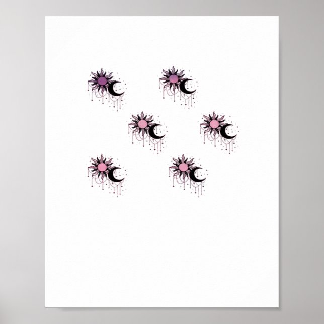 Whimsigoth Sun Moon Witchy Poster (Front)