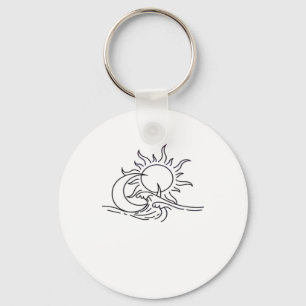 Whimsigoth Sun Sea Witchy Key Ring