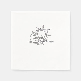 Whimsigoth Sun Sea Witchy Napkin