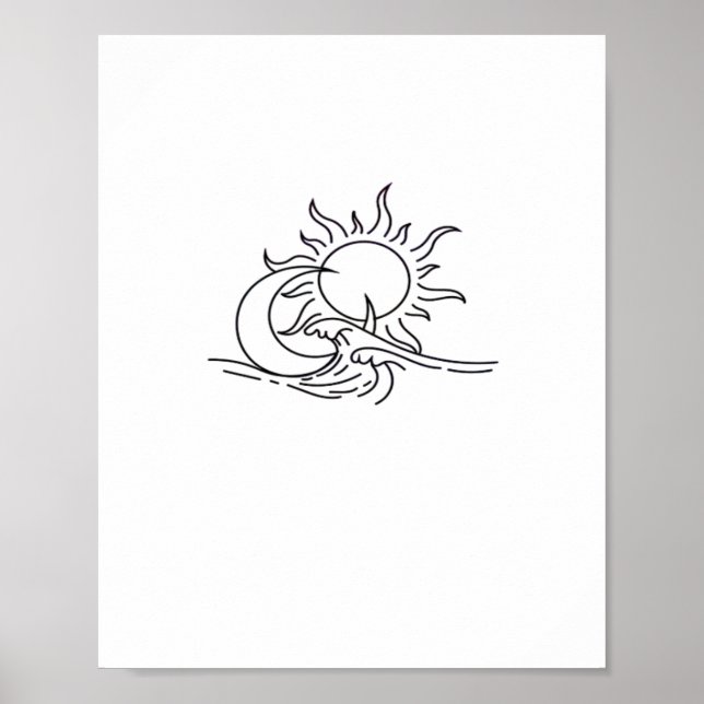 Whimsigoth Sun Sea Witchy Poster (Front)
