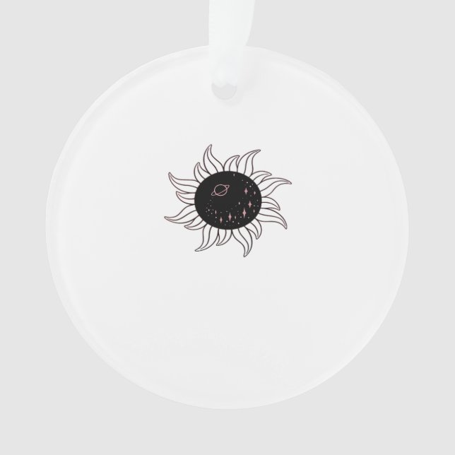 Whimsigoth Sun Space Mountains And Sunset Ornament (Front)