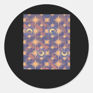 Whimsigoth Wallpaper Classic Classic Round Sticker