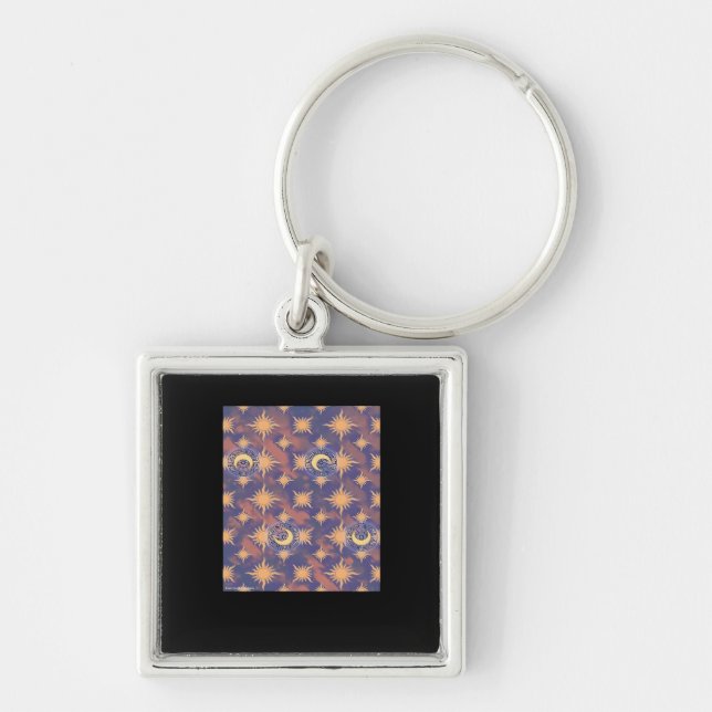Whimsigoth Wallpaper Classic Key Ring (Front)