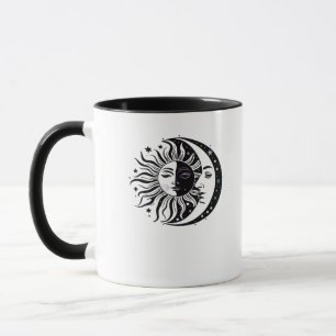 Whimsigoth Watercolour Sun Moon Witchy Classic Mug