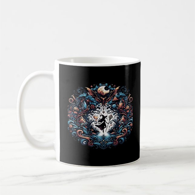 Whimsigoth Witch Within A Classic Coffee Mug (Left)
