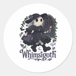 Whimsigoth With City Classic – Urban Magic Meets F Classic Round Sticker