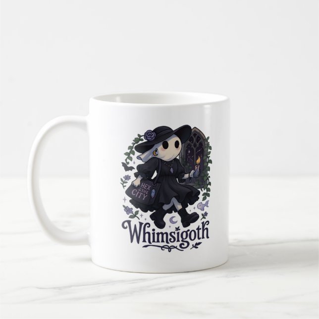 Whimsigoth With City Classic – Urban Magic Meets F Coffee Mug (Left)