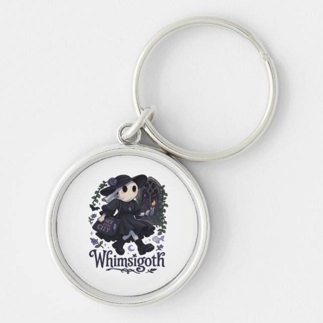 Whimsigoth With City Classic – Urban Magic Meets F Key Ring (Front)