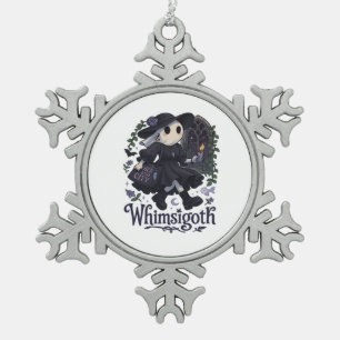 Whimsigoth With City Classic – Urban Magic Meets F Snowflake Pewter Christmas Ornament
