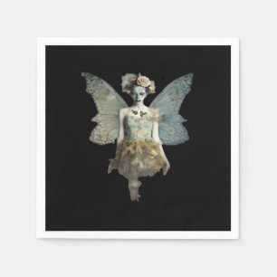 Whimsigoth Zombie Fairy Old Timey Gothic Moody Art Napkin