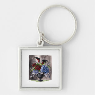 Whimsigothic – Gothic Floral Vase Aesthetic Classi Key Ring