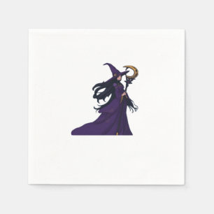 Whimsigothic Moon Witch Napkin