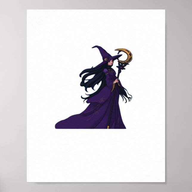Whimsigothic Moon Witch Poster (Front)