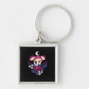 Whimsigothic Mushrooms Classic Key Ring