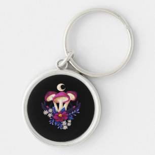 Whimsigothic Mushrooms Classic Key Ring
