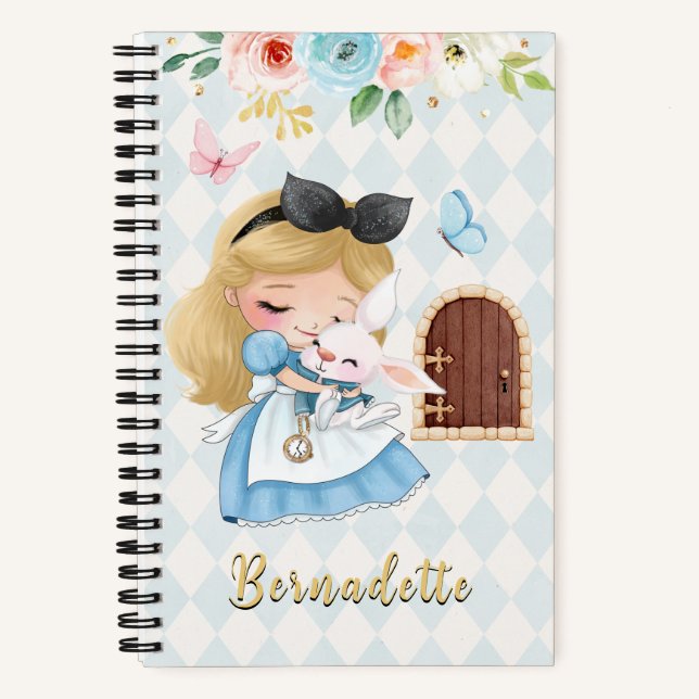 Whimsy Alice's Adventures in Wonderland Notebook (Front)