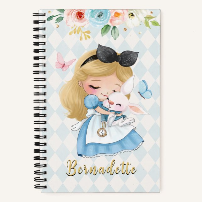 Whimsy Alice's Adventures in Wonderland Notebook (Front)