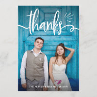 Whimsy and Charm | Two Photo Wedding Thank You