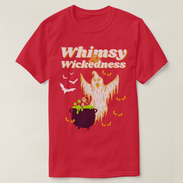 Whimsy and Wickedness Spooky Eyes Blewing Potion H T-Shirt (Design Front)