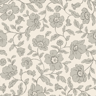 Whimsy Anemones Soft Grey Wrapping Paper