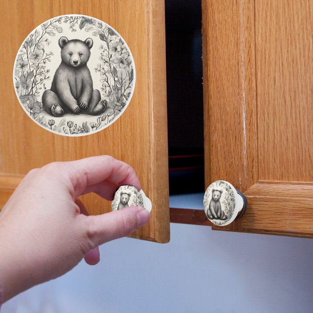 Whimsy Bear Ceramic Knob (Creator Uploaded)