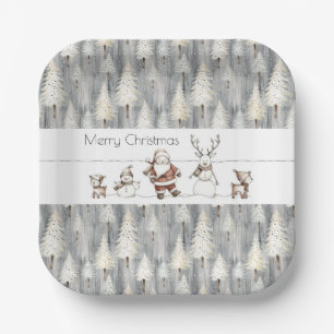 Whimsy Beneath the Pines Paper Plate