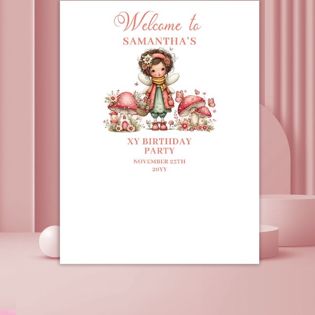 Whimsy Blush Fairy 6th Birthday Tapestry (Whimsy Blush Fairy 6th Birthday Tapestry)