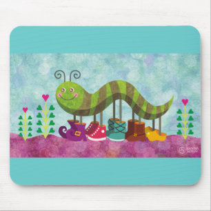 whimsy caterpillar mouse mat