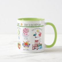Whimsy Cute Stuff to Do Combo Mug 11oz