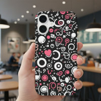 Whimsy Doodle Vibes – Abstract Hearts & Spirals