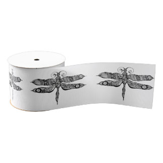 Whimsy Dragonfly Grosgrain Ribbon