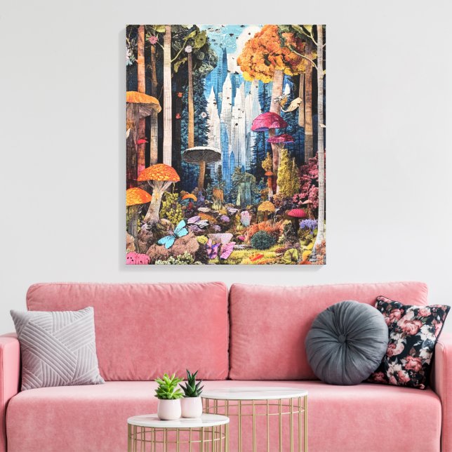  Whimsy-Enchanted-Forest Canvas Print (Insitu(LivingRoom))