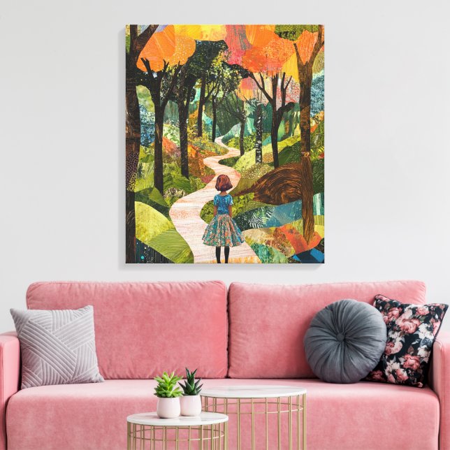  Whimsy-Enchanted-Forest Canvas Print (Insitu(LivingRoom))