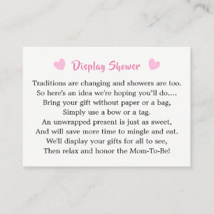 Whimsy Fairy-tale Garden Baby Shower Display Enclosure Card
