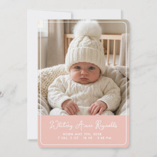 Whimsy Flat Announcement Card