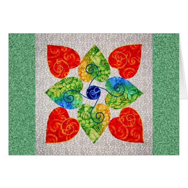 Whimsy Hearts Quilt - Block #1 (Front Horizontal)