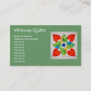 Whimsy Hearts Quilt - Block #1 Business Card