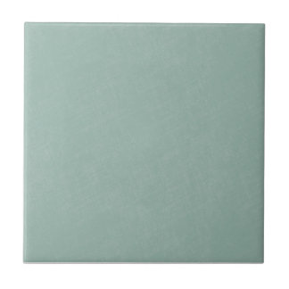 Whimsy Mint Blue Aqua Solid Color Linen Texture Tile