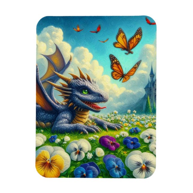 Whimsy of the Wild Garden Magnet (Vertical)