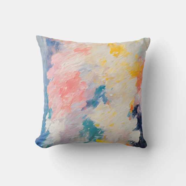 Whimsy Pastel Hues  Dream Pattern Cushion (Front)